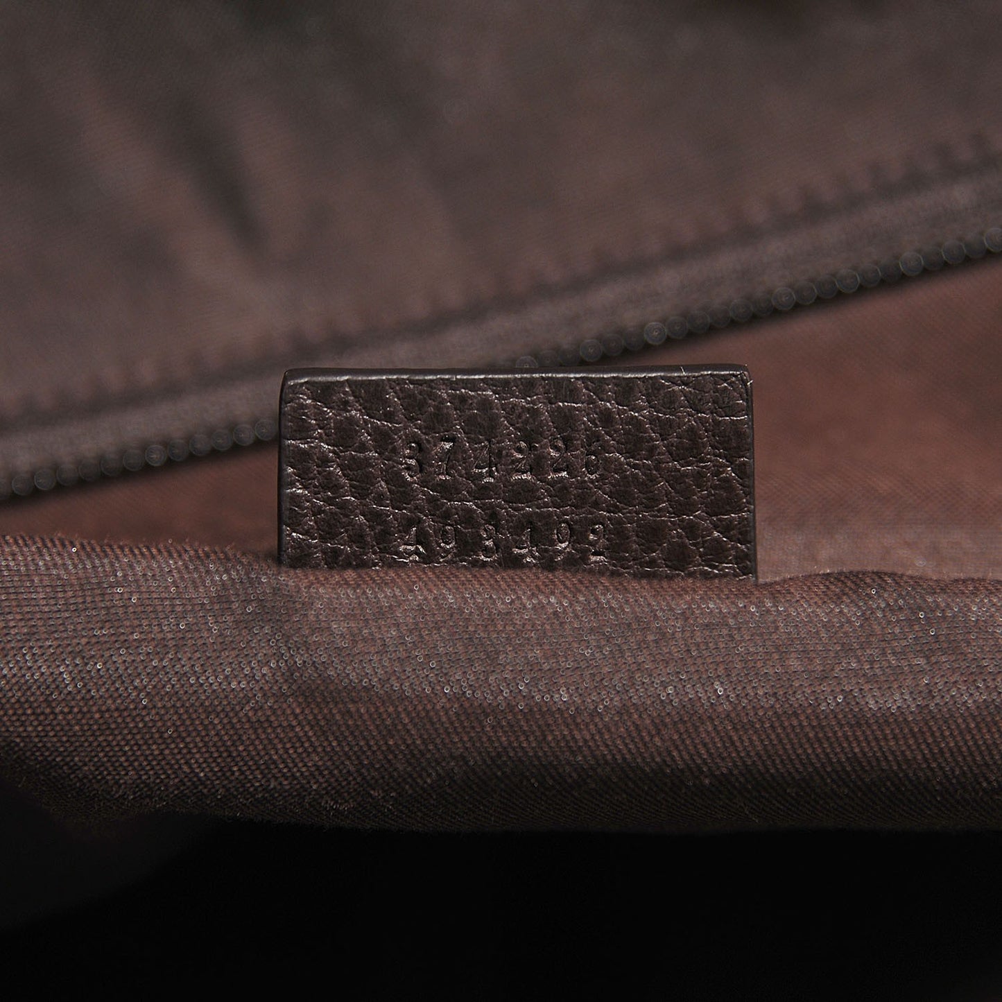 Crystal Monogram Large Tote Dark Brown