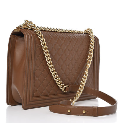 Chanel Calfskin Quilted Large Boy Flap Brown 3 of 8
