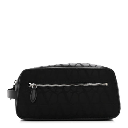 Valentino Garavani Canvas Iconographe Dopp Kit Black 1 of 7