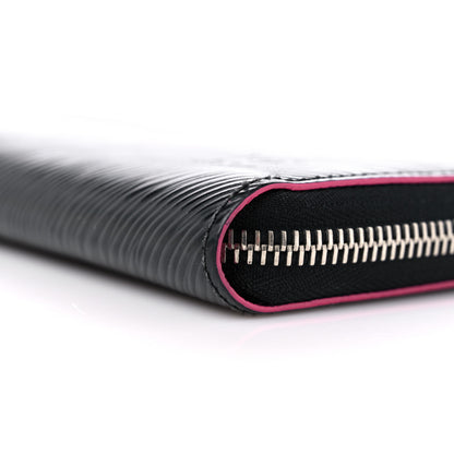 Louis Vuitton Epi Zippy Wallet Black Hot Pink 8 of 13