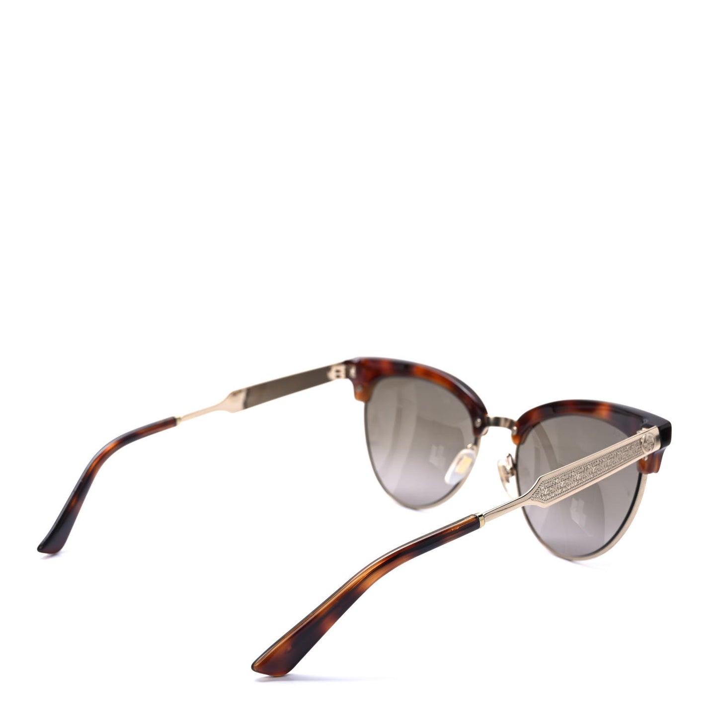 Acetate Damascato Cat Eye Sunglasses GG0055S Tortoise Gold