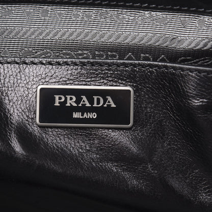 Prada Glace Calfskin Tote Bag Baltico Black 6 of 14