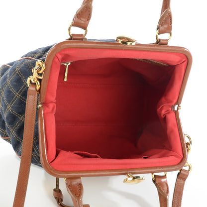 Marc Jacobs Denim Quilted Mini Stam Blue 5 of 8