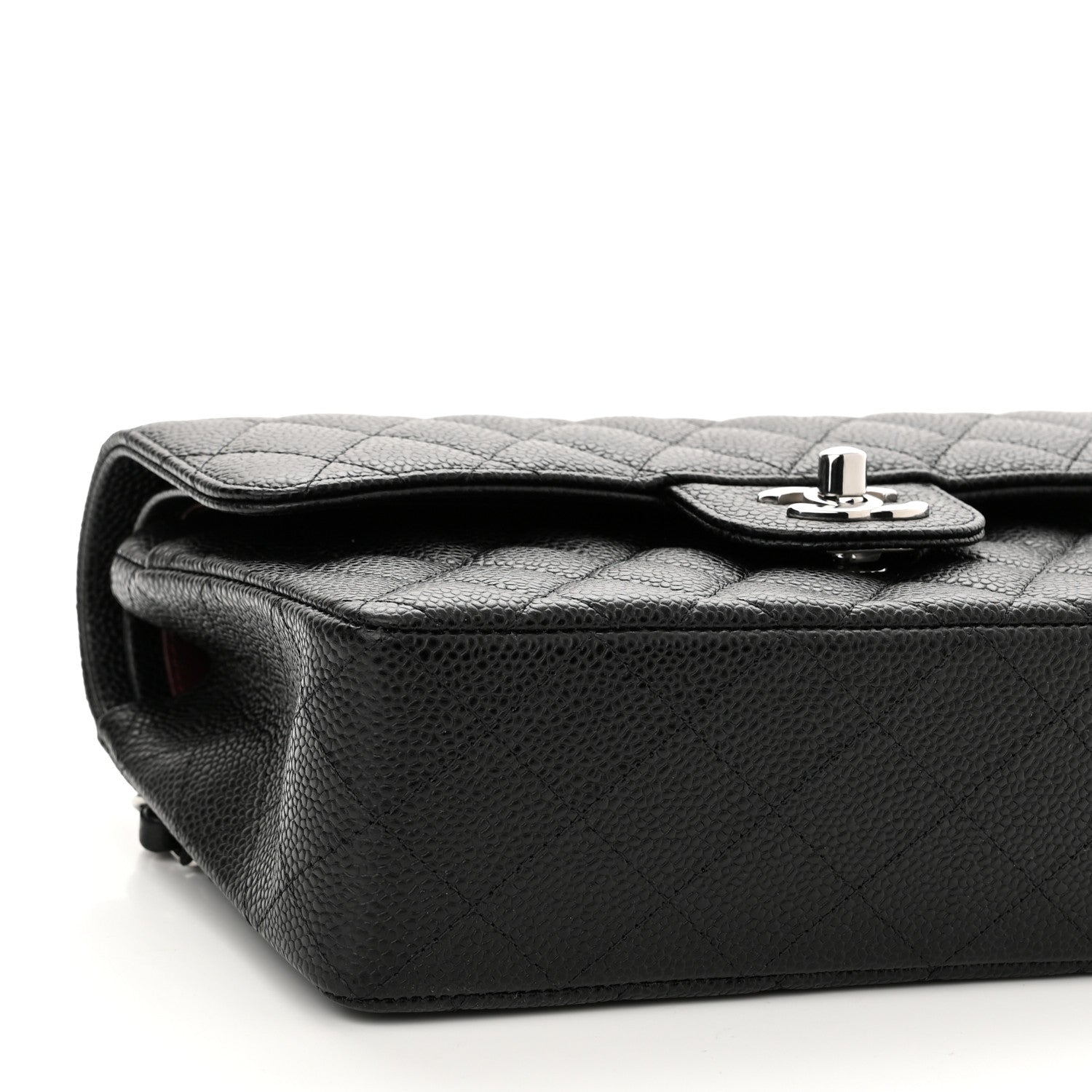 Chanel Caviar Quilted Small Double Flap Black 9 of 10