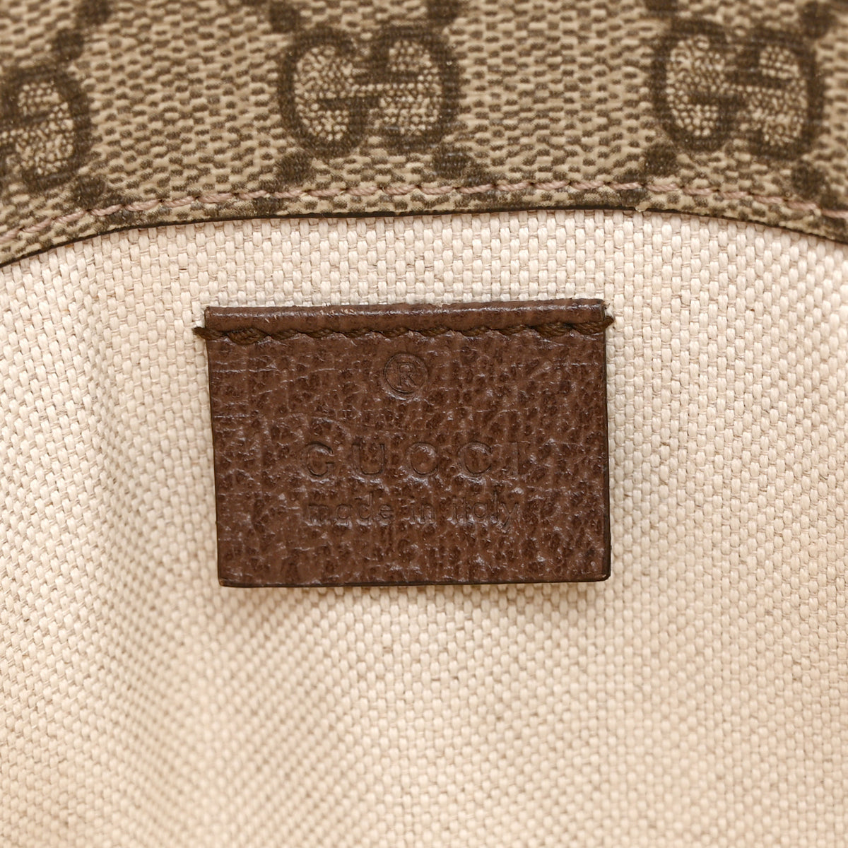 GG Supreme Monogram Neo Vintage Web Belt Bag Brown