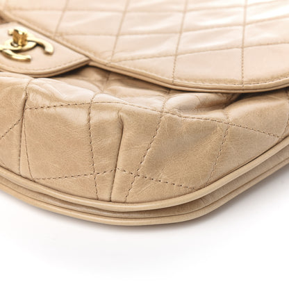 Chanel Glazed Calfskin Quilted Medium Bubble CC Flap Beige 12 of 14