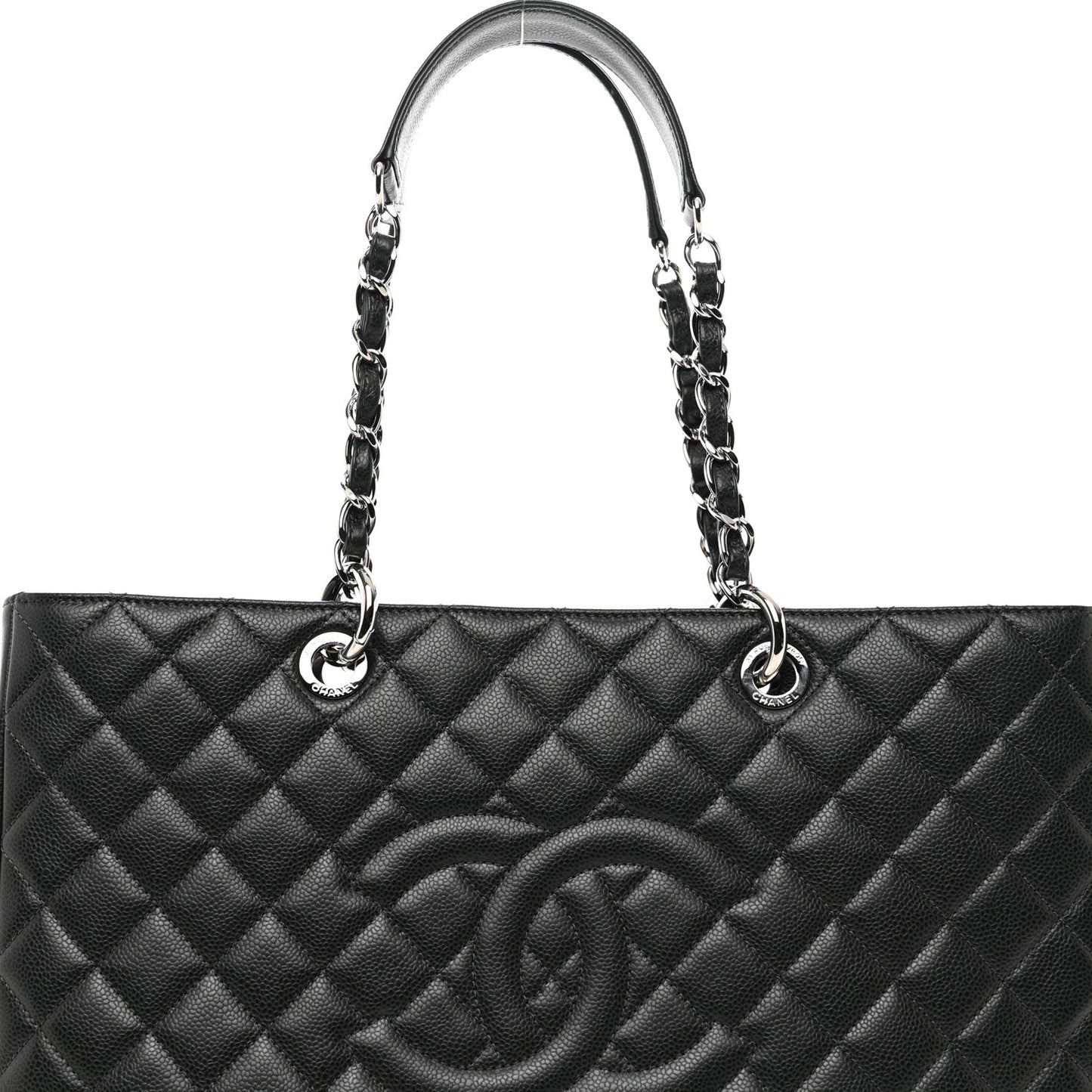 Caviar Quilted XL Grand Shopping Tote GST Black