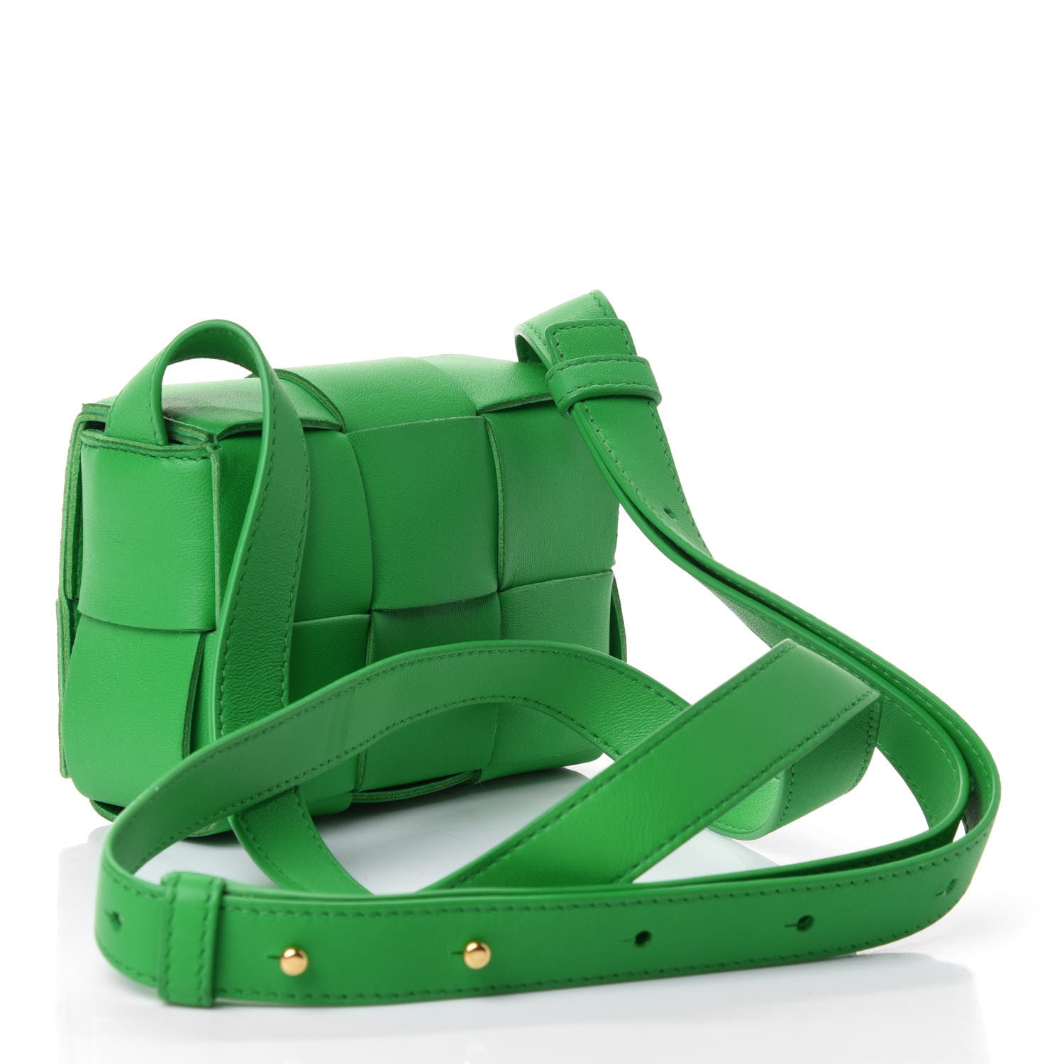 Bottega Veneta Lambskin Maxi Intrecciato Extra Mini Cassette Crossbody Bag Parakeet 2 of 4