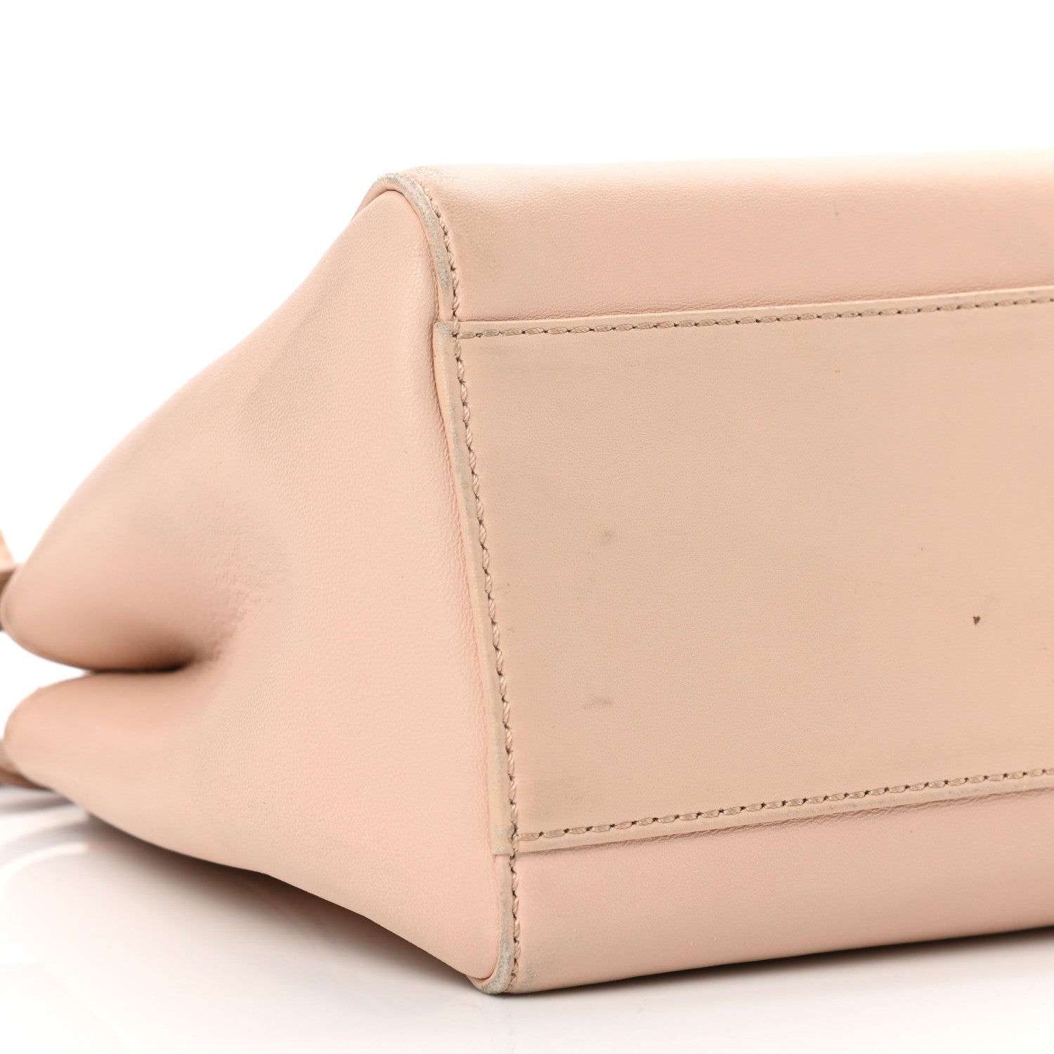 Fendi Nappa Colorblock Mini Peekaboo Iconic Satchel Plaster Sunflower Papavero 10 of 18