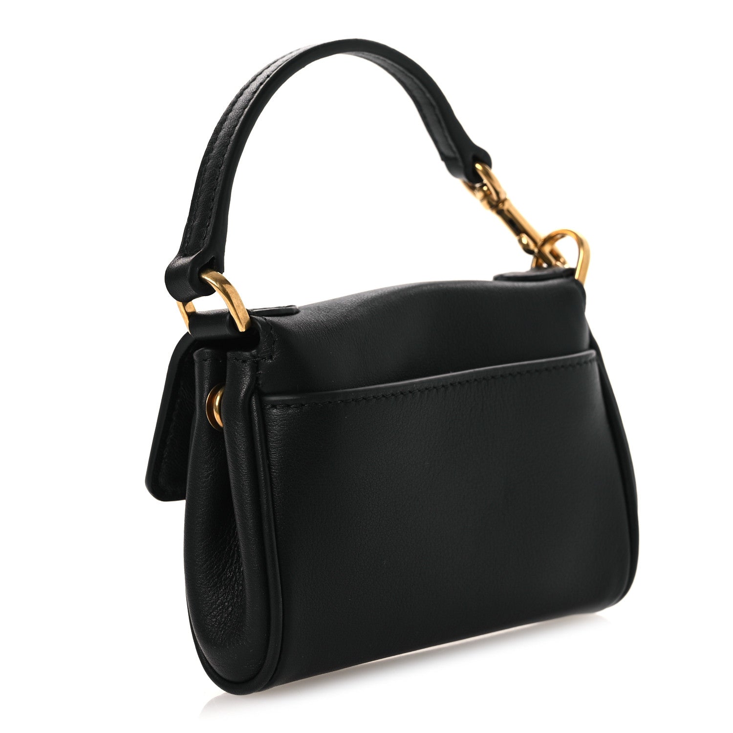 Balenciaga Smooth Calfskin Rodeo Micro Bag Charm Black 3 of 9