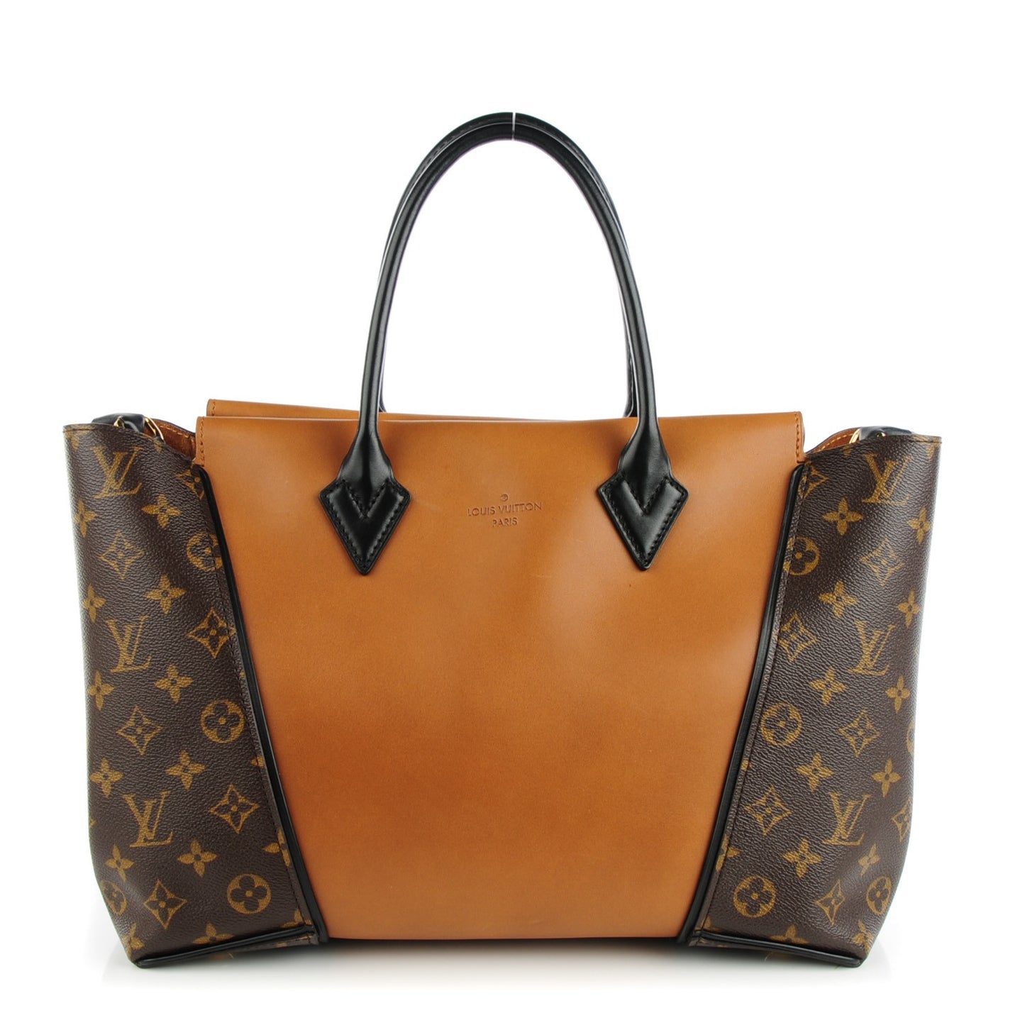 Monogram Cuir Orfevre Tote W PM Noisette
