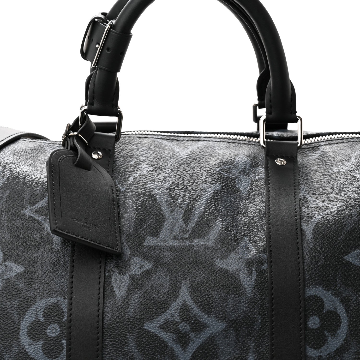 Louis Vuitton Monogram Pastel Keepall Bandouliere 50 Black 7 of 14
