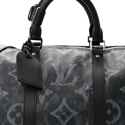 Louis Vuitton Monogram Pastel Keepall Bandouliere 50 Black 7 of 14