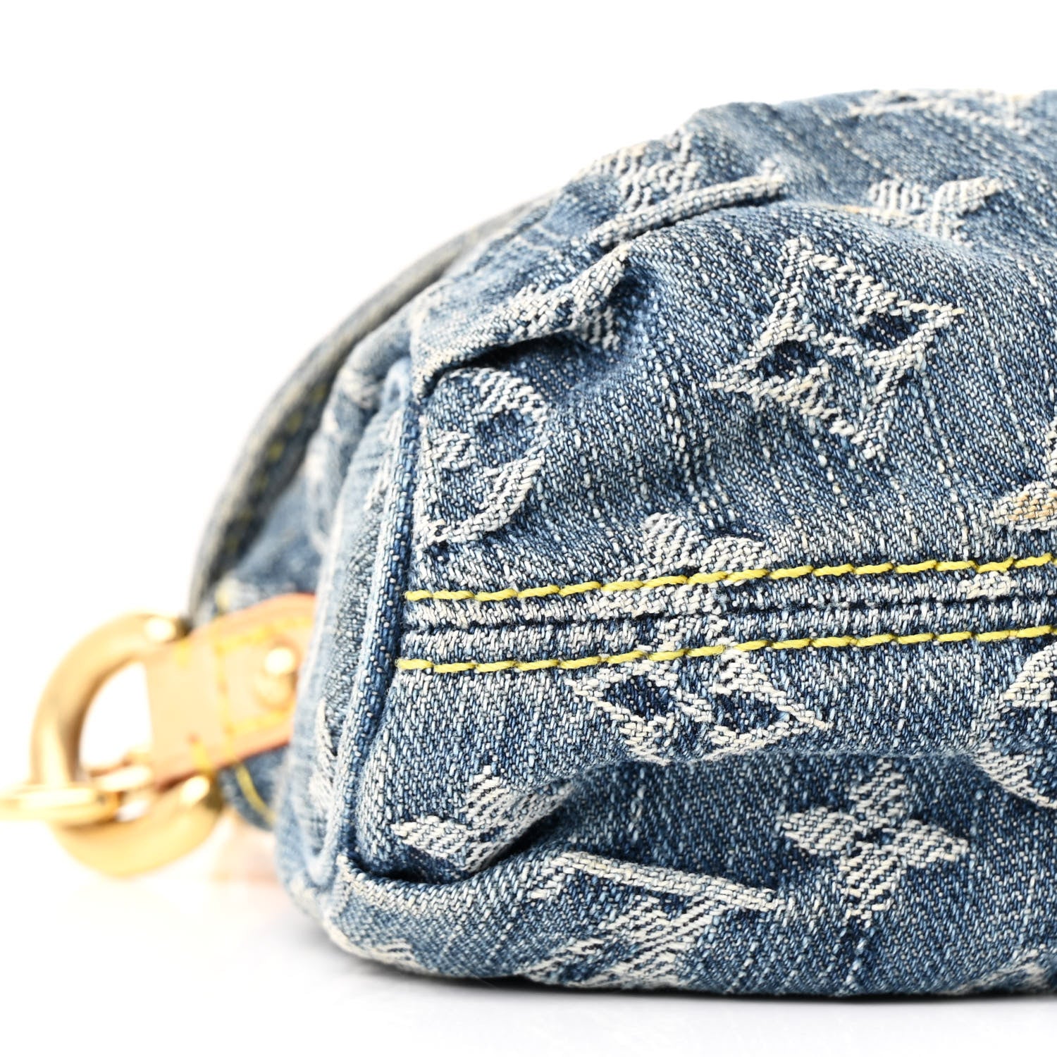 Louis Vuitton Monogram Denim Mini Pleaty Blue 8 of 9
