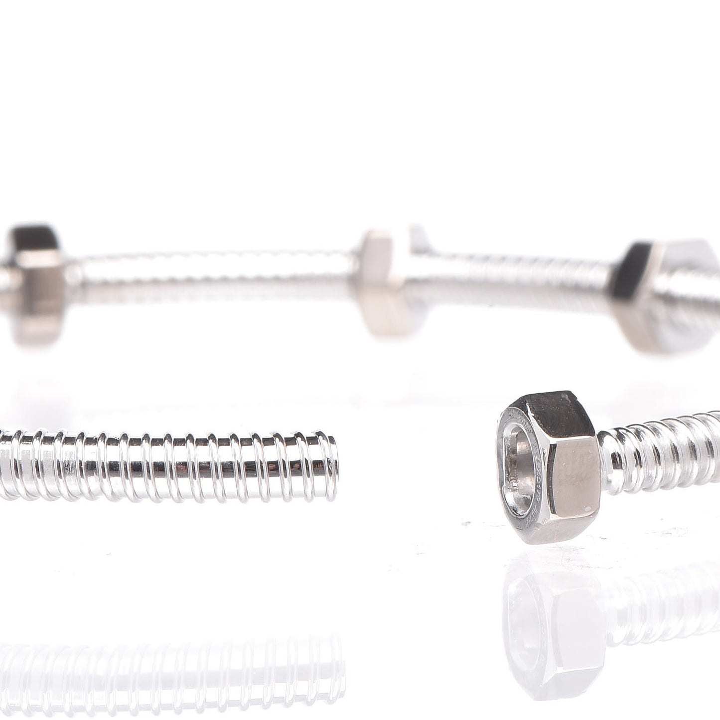 18K White Gold Ecrou de Bracelet