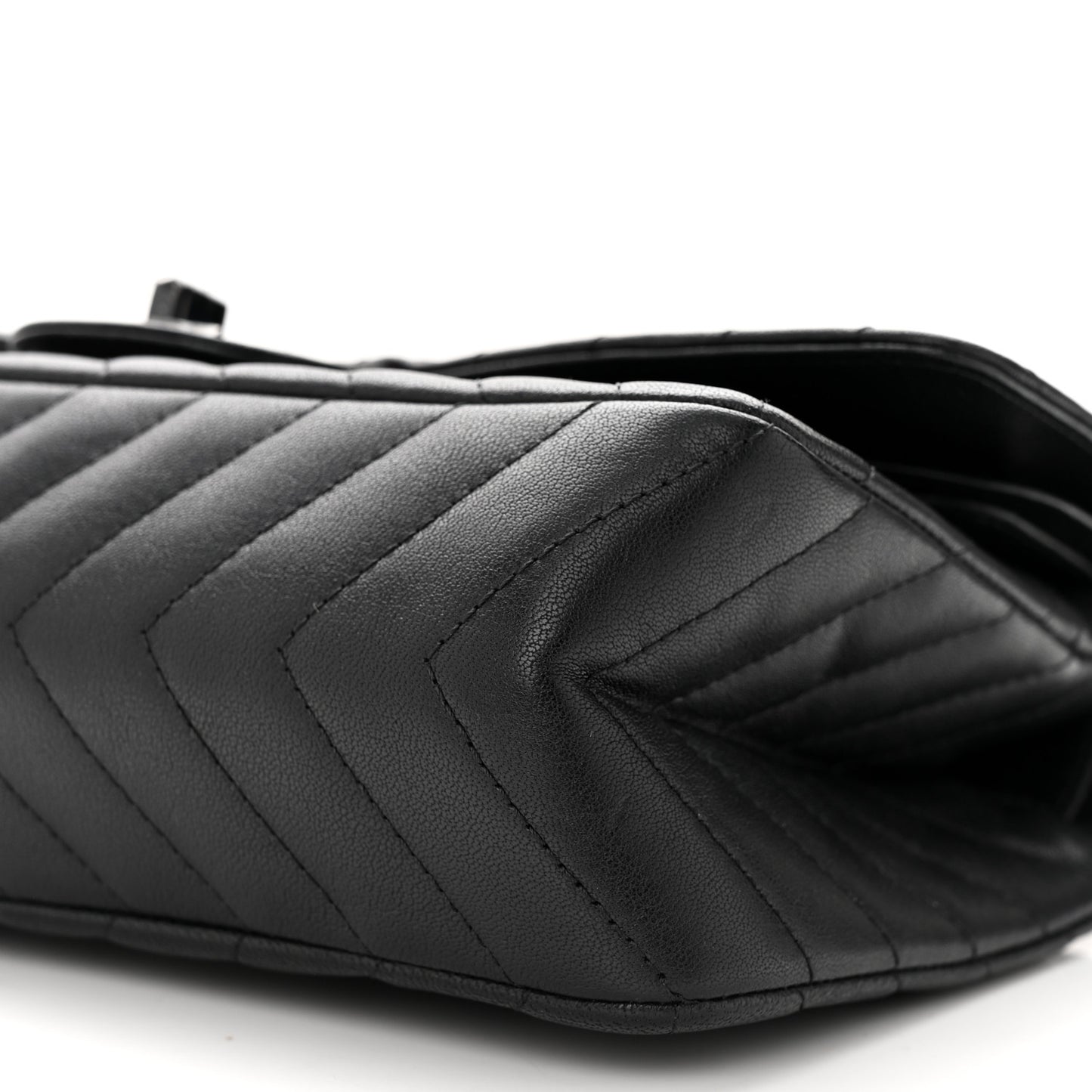Sheepskin Chevron Quilted 2.55 Reissue 225 Double Flap So Black