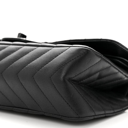 Chanel Sheepskin Chevron Quilted 2.55 Reissue 225 Double Flap So Black 10 of 14
