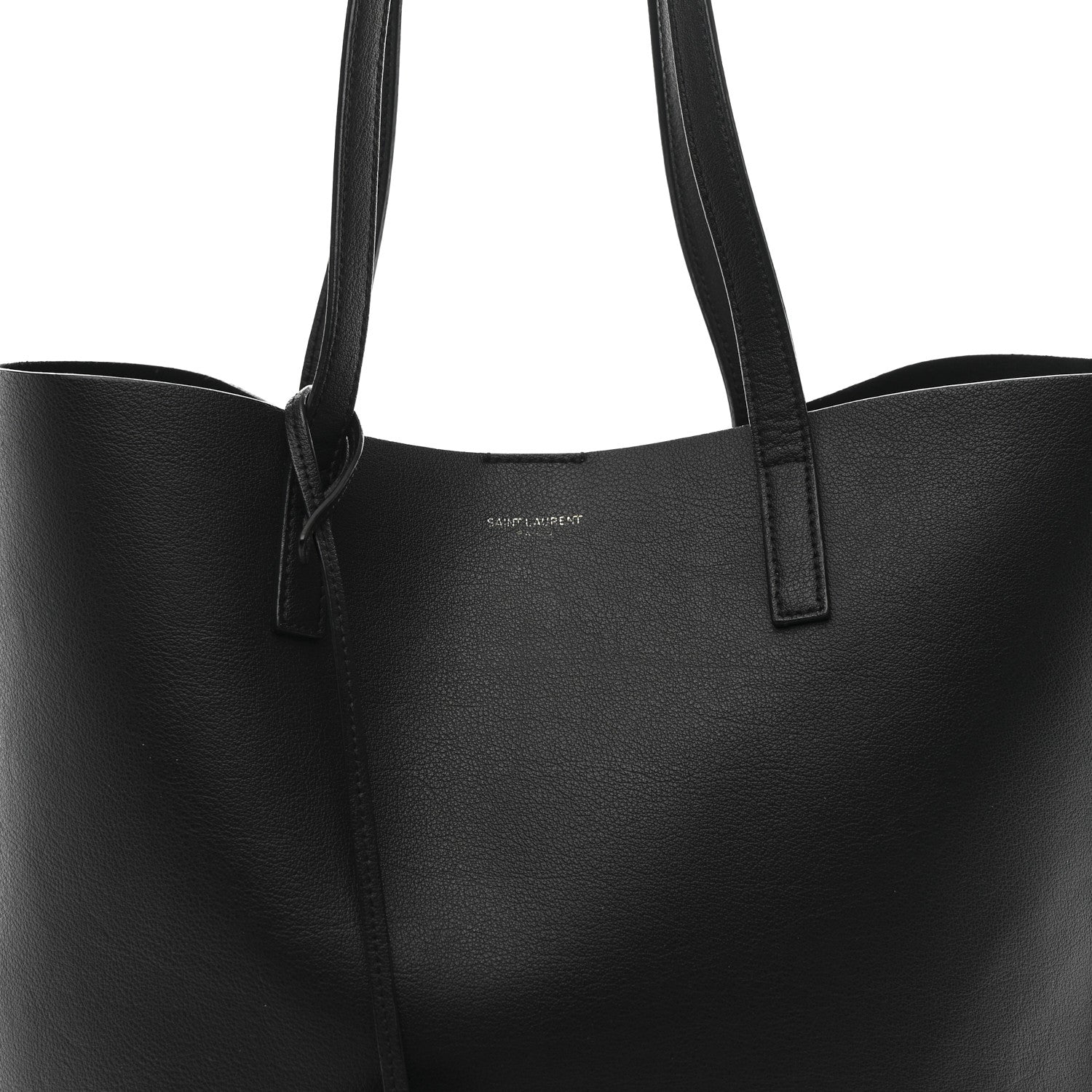 Saint Laurent Calfskin Medium Shopping Tote Black 9 of 11