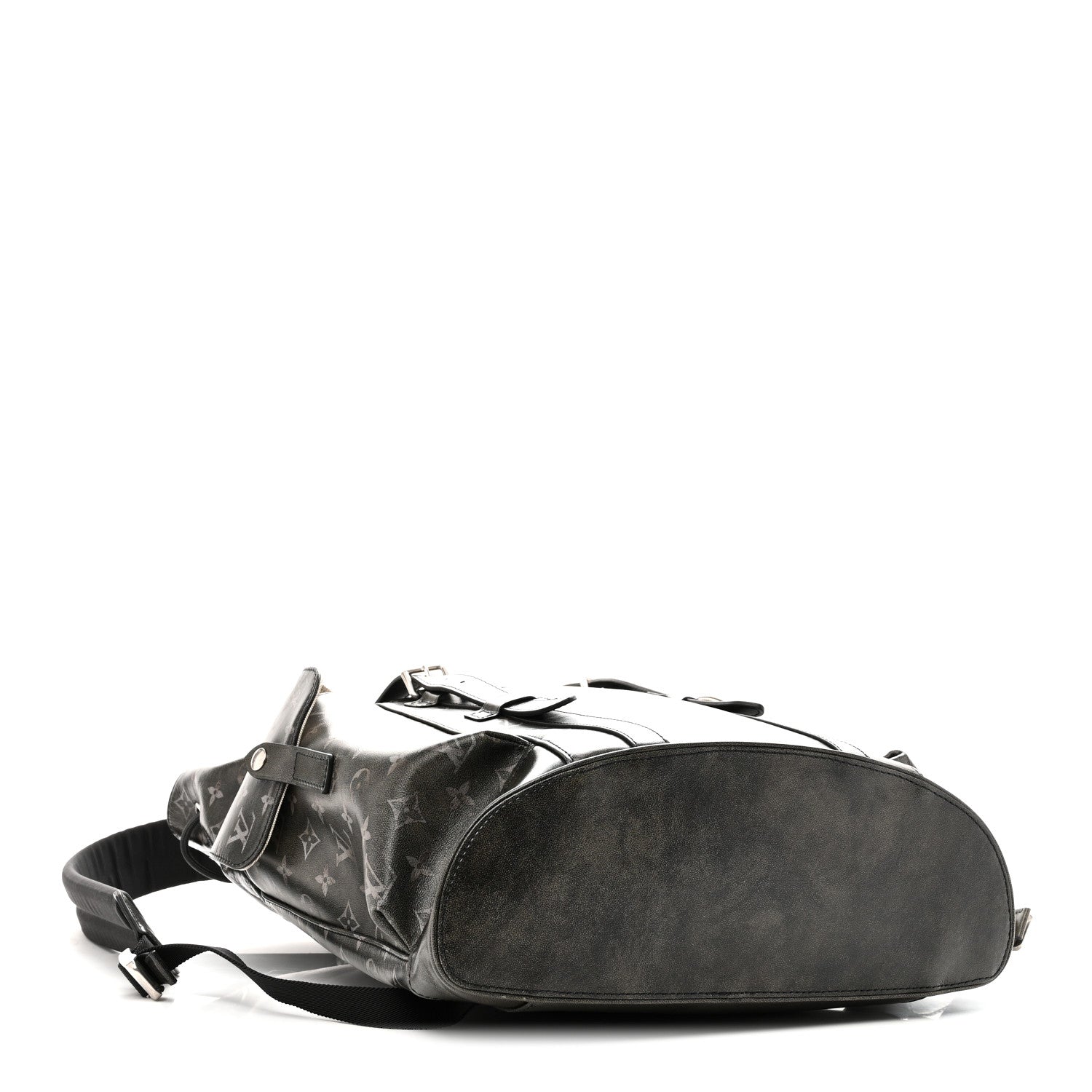 Louis Vuitton Brushed Monogram Eclipse Christopher MM Backpack Black 4 of 9