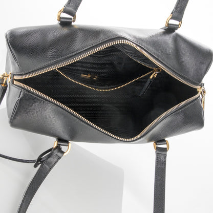 Prada Saffiano Lux Bauletto Nero Black 6 of 6