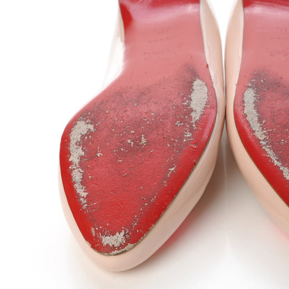 Christian Louboutin Patent Doracora Flats 38.5 Ballerina Shocking Pink 10 of 14