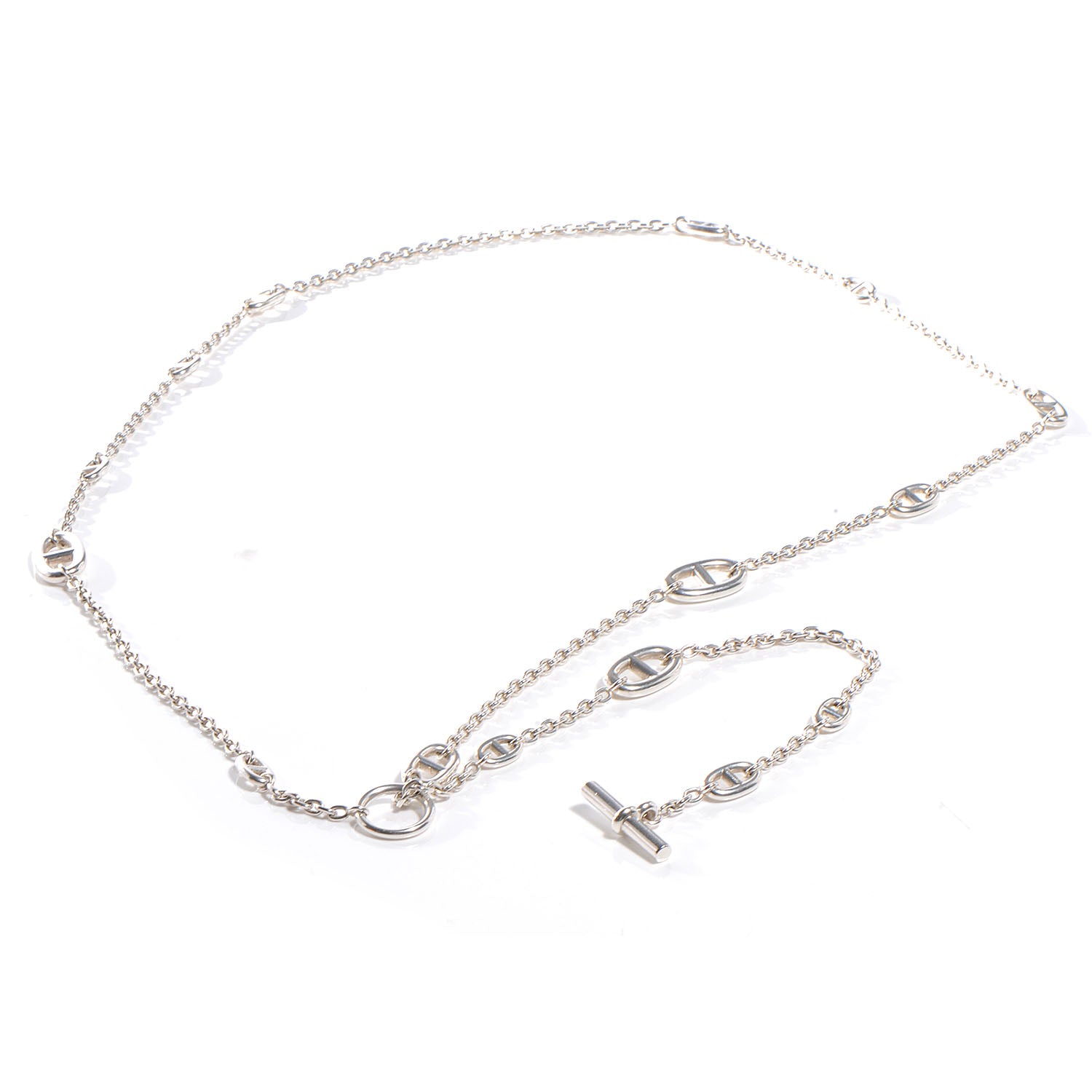 Hermes Sterling Silver Farandole Necklace 120 3 of 5