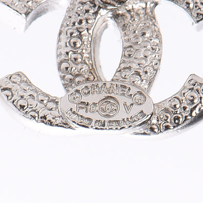 Chanel Crystal CC Earrings Silver 4 of 5