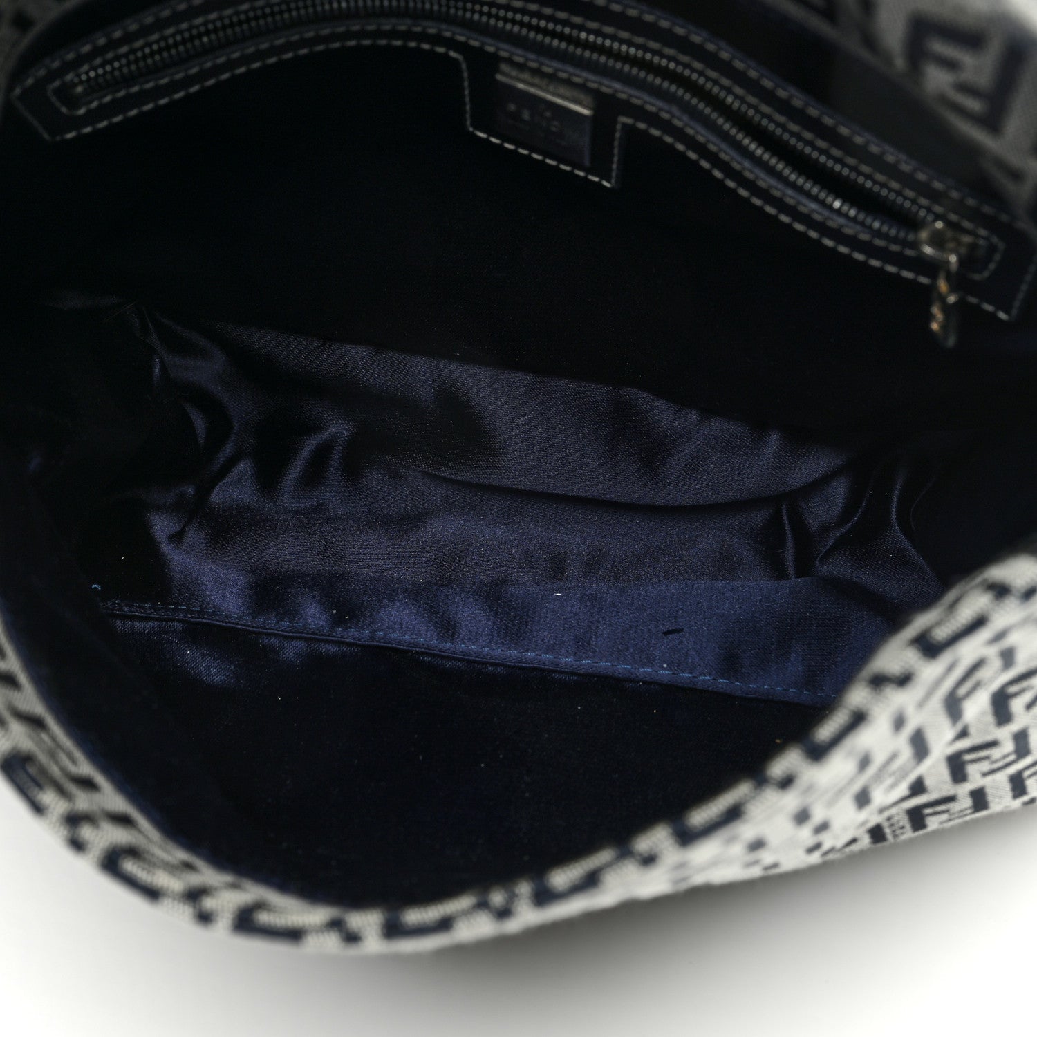 Fendi Zucchino Mama Baguette Navy 5 of 10