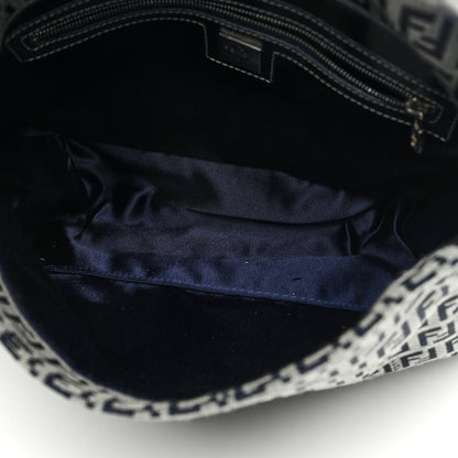 Fendi Zucchino Mama Baguette Navy 5 of 10