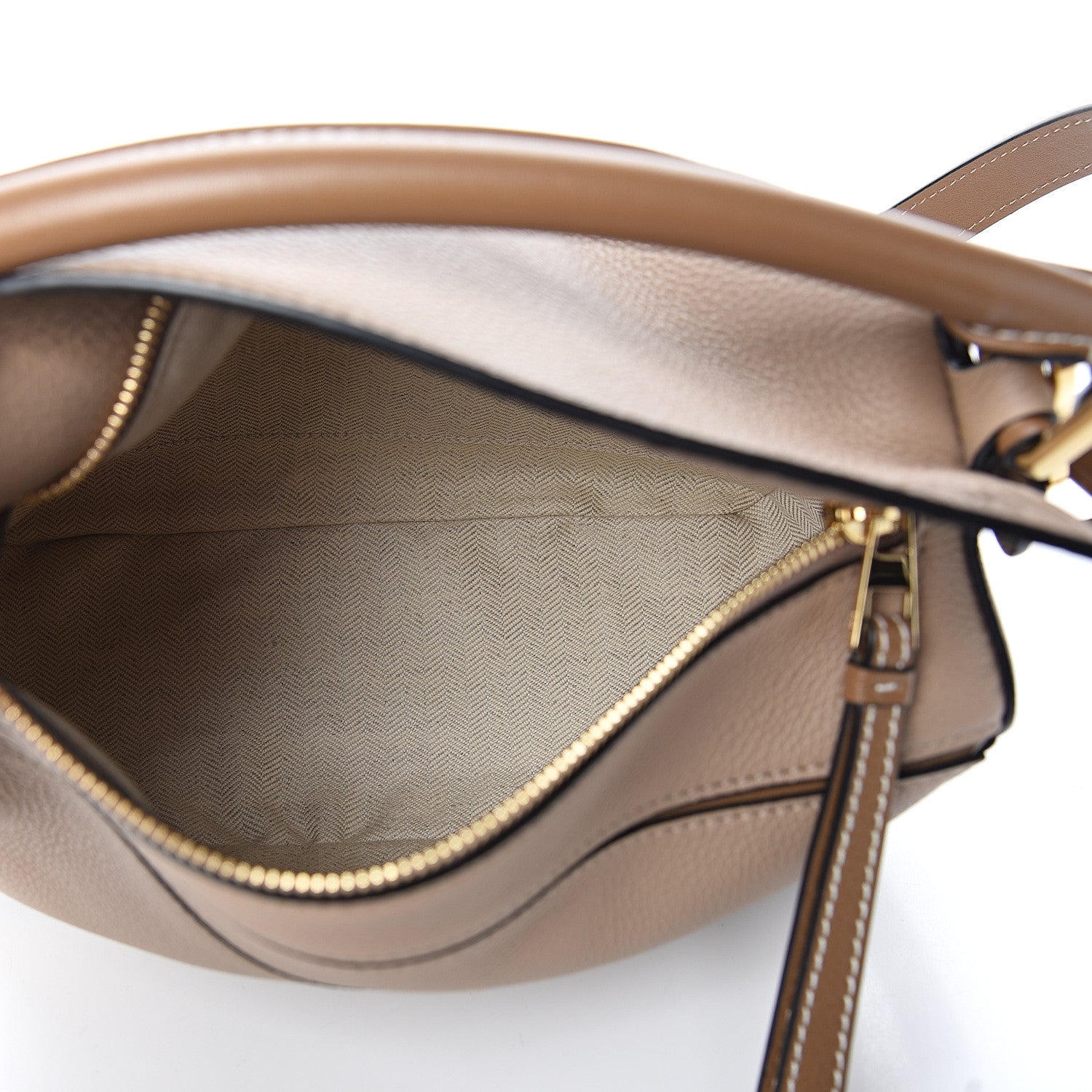 Loewe Grained Calfskin Small Puzzle Bag Sand Mink 4 of 8
