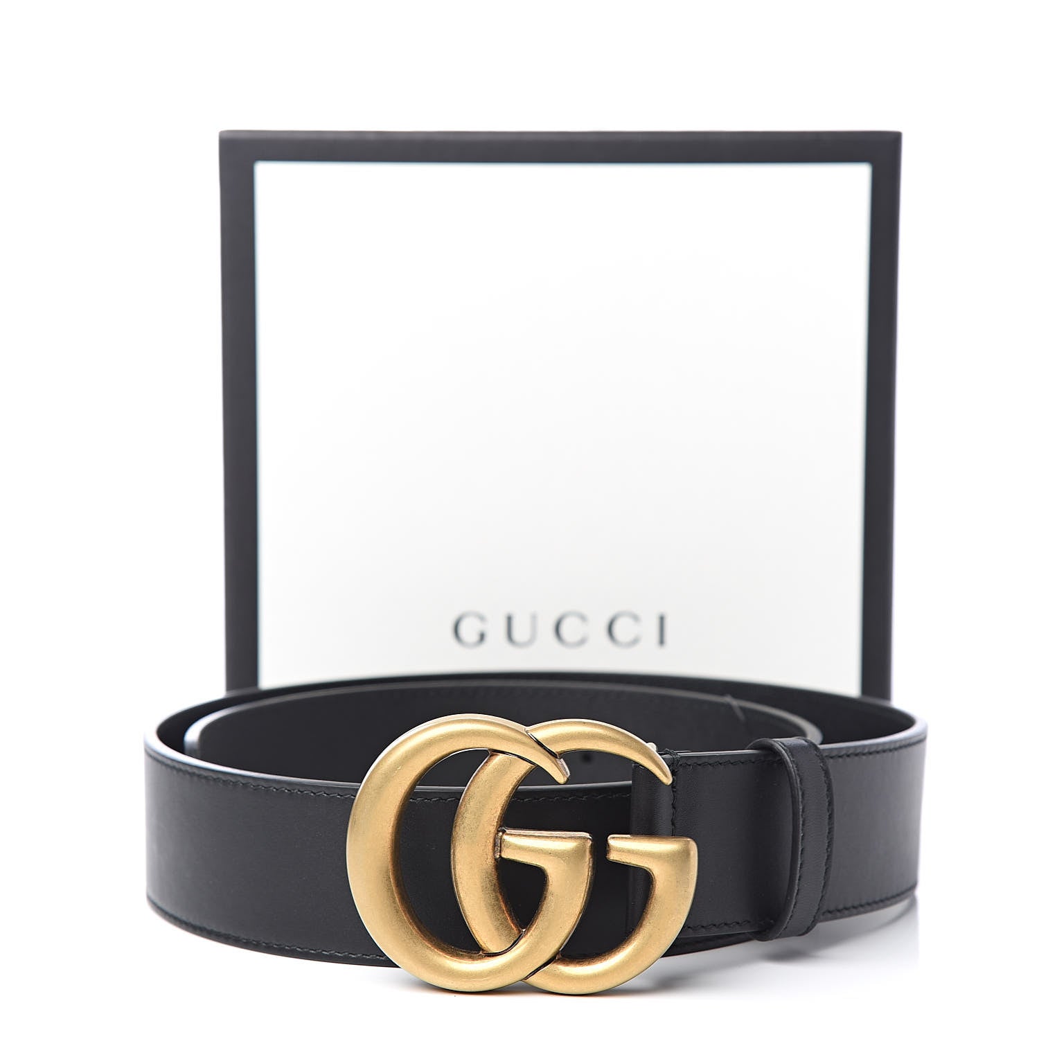 Gucci Calfskin Double G 40mm Belt 80 32 Black 7 of 7