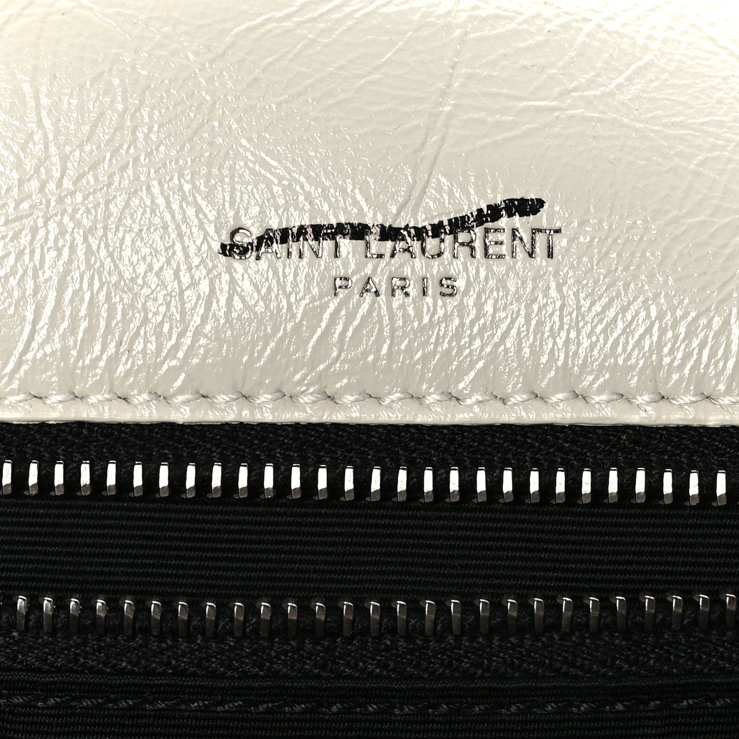 Crinkled Calfskin Matelasse Monogram Medium Niki Chain Satchel Crema Soft