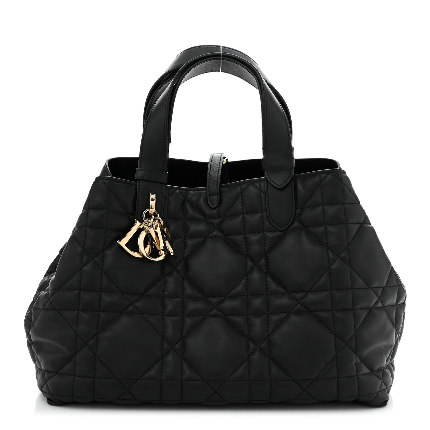 Calfskin Macrocannage Medium Toujours Black
