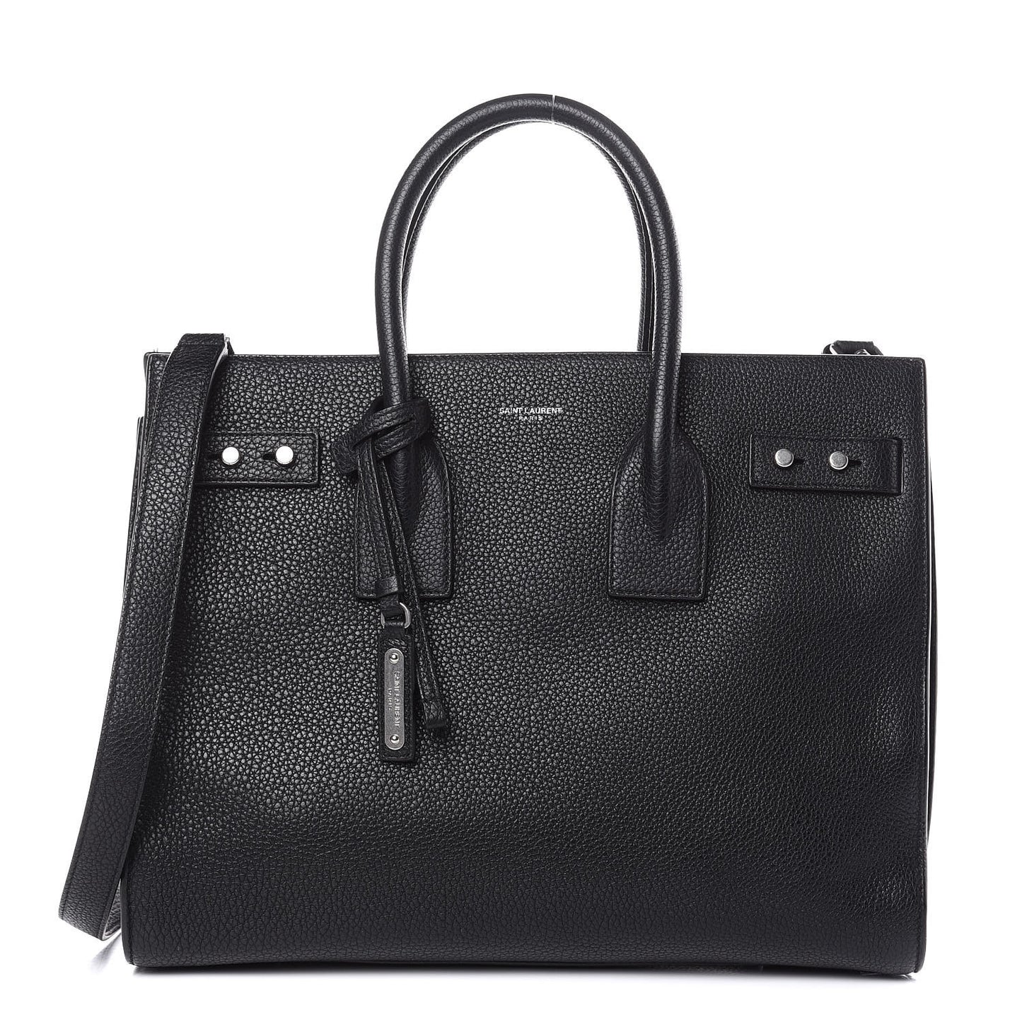 Grained Calfskin Small Supple Sac De Jour Black