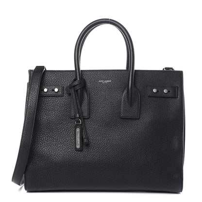 Saint Laurent Grained Calfskin Small Supple Sac De Jour Black 1 of 11