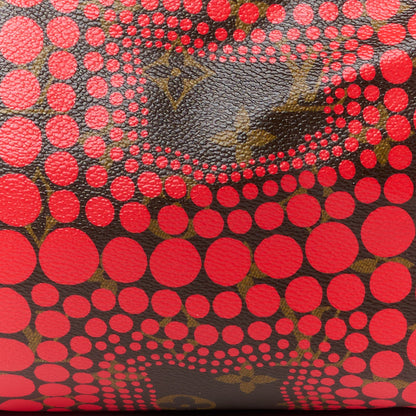 Louis Vuitton Monogram Kusama Town Speedy 30 Red 10 of 12