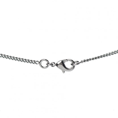 Chanel Baguette Crystal CC Necklace Silver 5 of 6