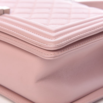 Chanel Calfskin Quilted Medium Boy Flap Light Pink 10 of 19