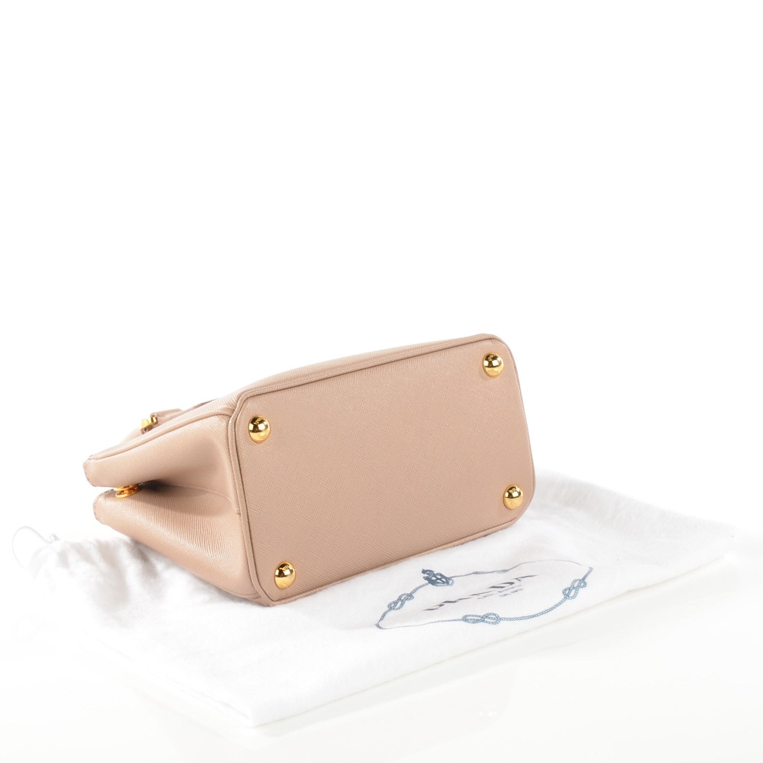 Prada Saffiano Micro Galleria Double Zip Tote Cammeo 4 of 9