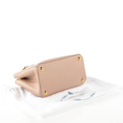 Prada Saffiano Micro Galleria Double Zip Tote Cammeo 4 of 9