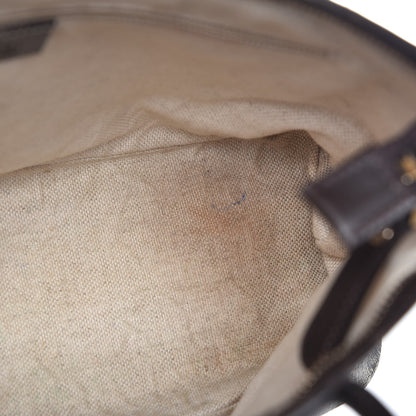 Gucci GG Supreme Monogram Small Zippered Tote Dark Brown 9 of 14