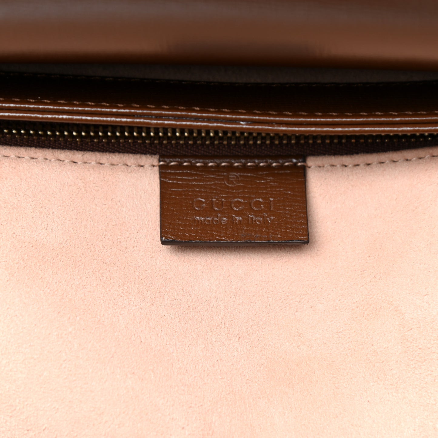 GG Supreme Monogram Horsebit 1955 Shoulder Bag Beige Brown Sugar
