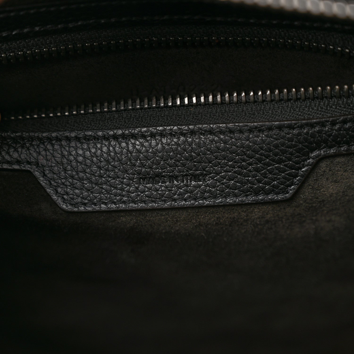 Celine Drummed Calfskin Micro Luggage Black 6 of 9