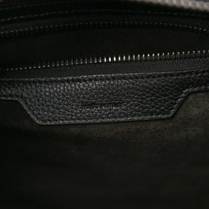 Celine Drummed Calfskin Micro Luggage Black 6 of 9