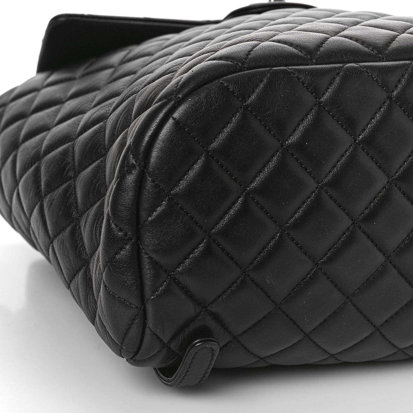 Lambskin Quilted Large Urban Spirit Backpack Black