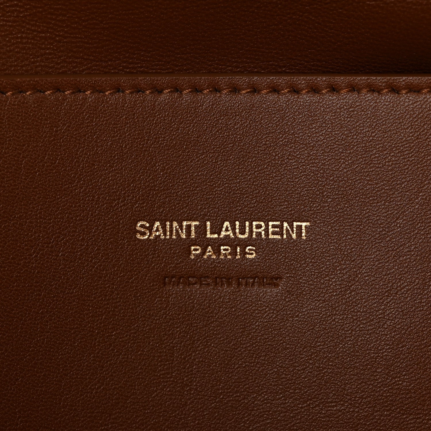 Saint Laurent Suede Braided Monogram Large Kate Satchel Brown 10 of 17