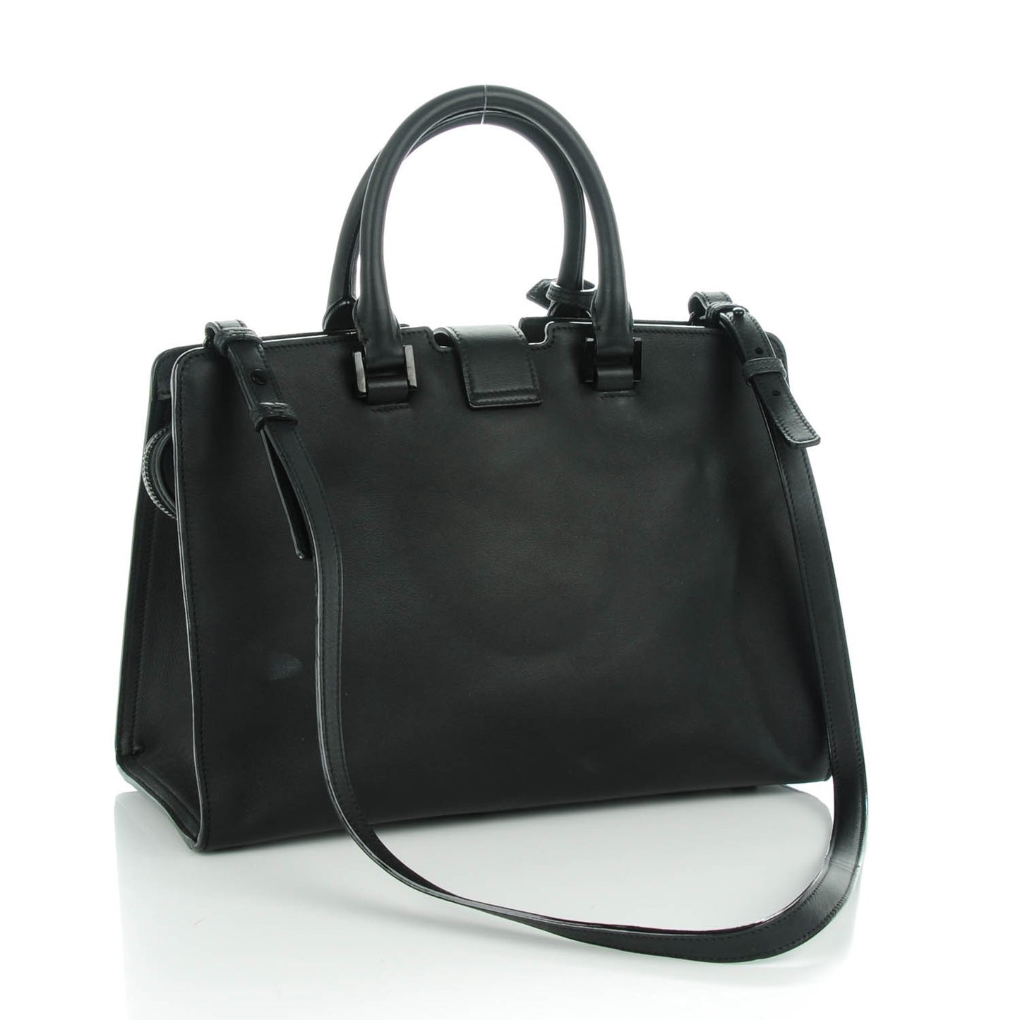 Calfskin Small Monogram Cabas Black