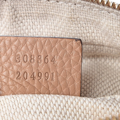 Gucci Pebbled Calfskin Small Soho Disco Bag Camelia 9 of 10