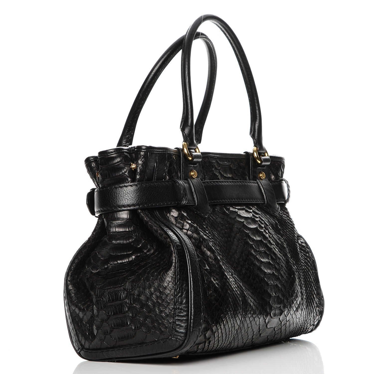 Gucci Python Medium GG Running Tote Black 4 of 7