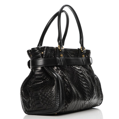 Gucci Python Medium GG Running Tote Black 4 of 7